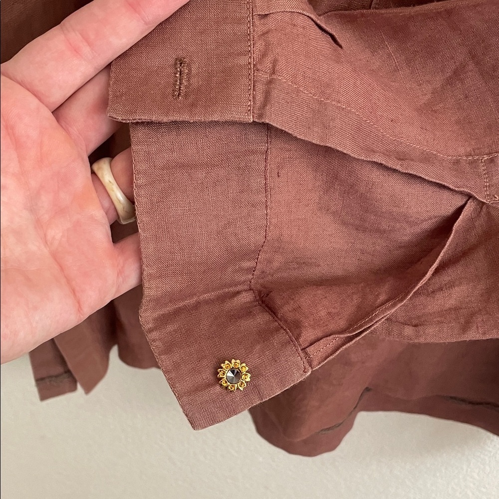 Men's Brown Long Sleeve Shirt - Picture 4 of 7